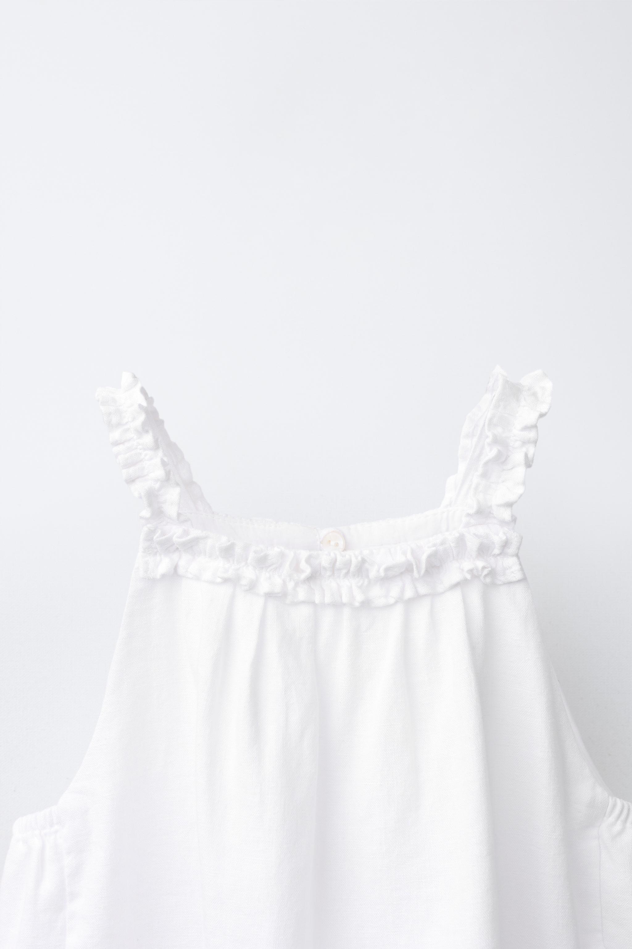 TOP HALTER AVEC LIN